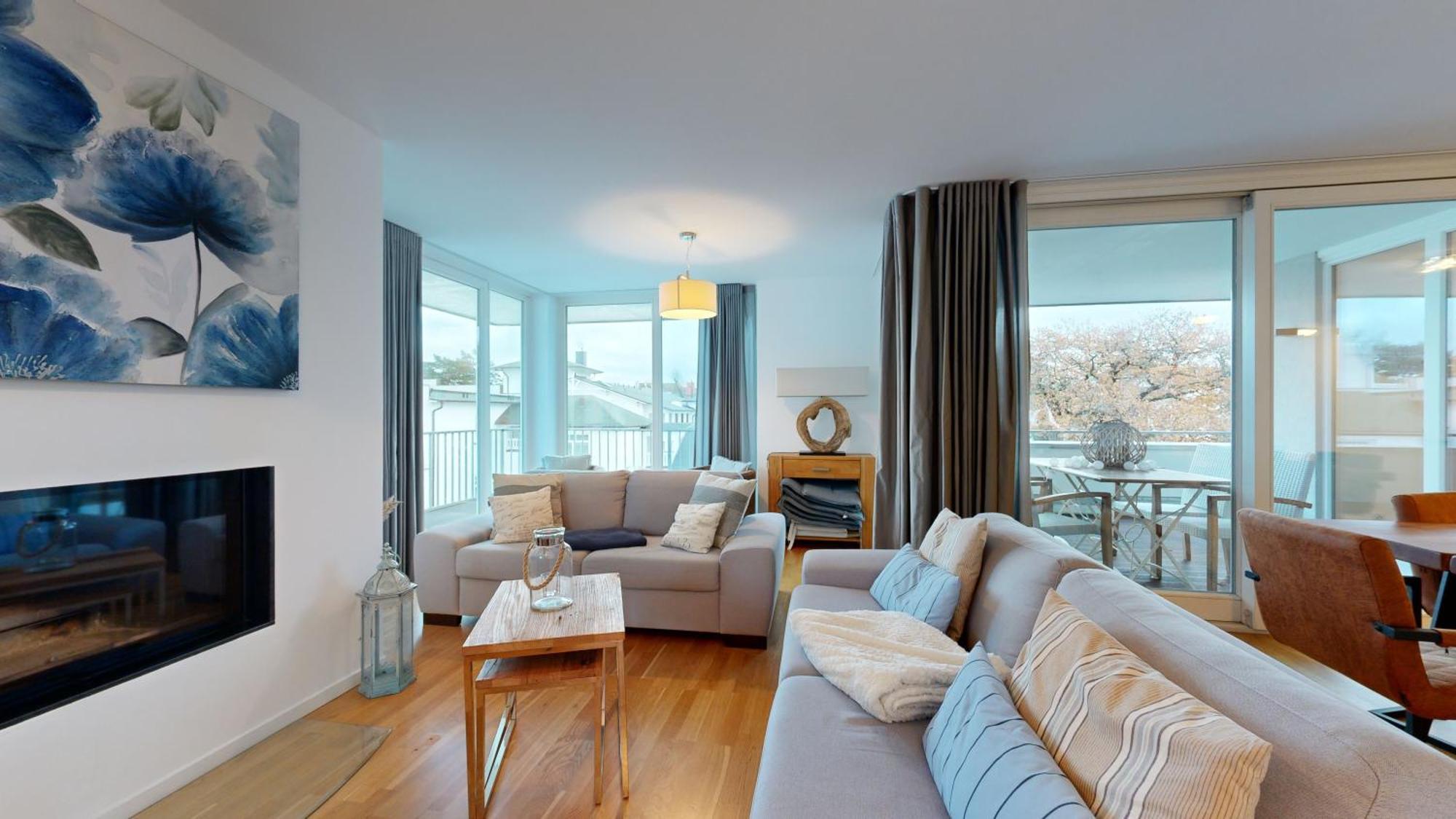 Strandnahe Fewos Mit Terrasse Oder Dachterrasse, Strandhaus Seeblick, Binz Eksteriør billede