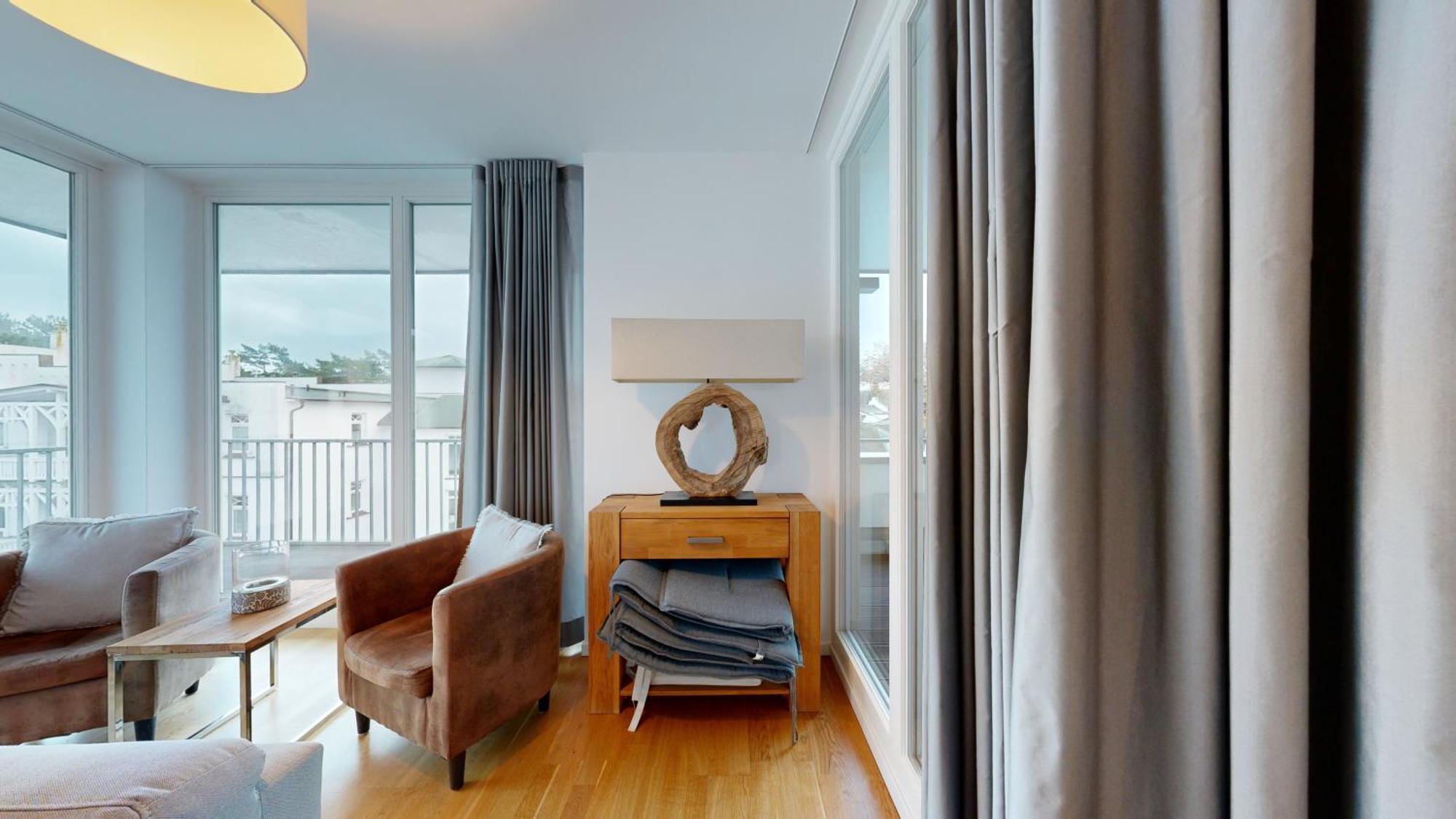 Strandnahe Fewos Mit Terrasse Oder Dachterrasse, Strandhaus Seeblick, Binz Eksteriør billede
